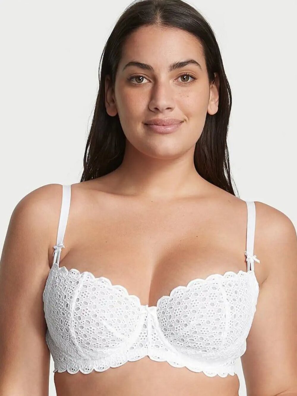 38DDD Victoria's Secret Dream Angels Unlined Push Up w/o pad Bra $65 Eyelet Lace
